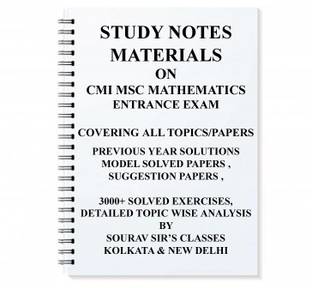 Study Material For Cmi Msc Mathematics With Topic Wise Analysis +20 Model Solved Papers+ Previous Year Solution Notes Books