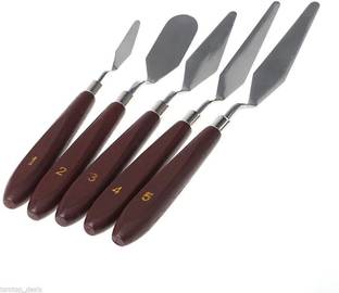 CHROME Artist 5 Pieces Painting Palette Knife Set