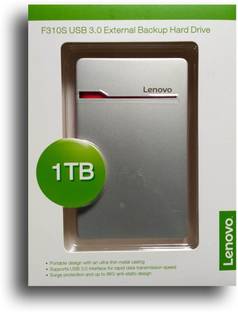 Lenovo 1 TB External Hard Disk Drive (HDD)