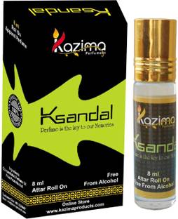 Kazima Sandal Rollon Attar 8 ML - Pure Natural Perfume for Unisex Floral Attar
