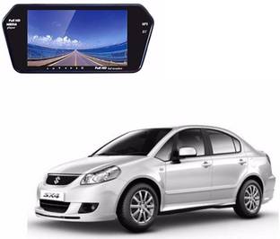 AUTOGARH Rear View Mirror 7 Inch Monitor Camera ForSX4 Black LED