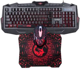 MARVO KM400+G1 Gaming Keyboard Mouse & Mouse Pad Combo Combo Set Designed for Gaming