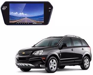 AUTOGARH MC16A Rear View Mirror 7 Inch Monitor With Bluetooth & Camera For Captiva Black LED