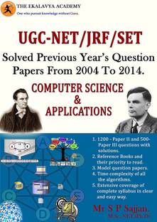 Ugc-Net/Jrf/Set Solved Previous Years Question Papers from 2004 to 2014