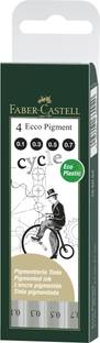 FABER-CASTELL Fibre-Tip Pen Ecco Pigment 0.1/0.3/0.5/0.7 - Wallet
