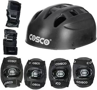 COSCO Skating Body Protective Kit ( Junior ) 4 in 1 Protective Kit includes 1 Head, 2 Knee 2 Elbow & 2 Pam Guards Skating Kit