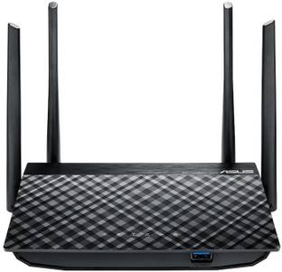 ASUS ASUS-RT-AC58U Wireless Router 2.4 GHz, 5 GHz 1300 Mbps Wifi Speed Dual Band External Antenna Ethernet (Cable Broadband)