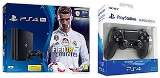 SONY Ps4 Pro with Extra Controller One TB with Fifa 18
