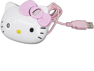 PREMSONS Hello Kitty Wired Mouse USB Gaming Optical Mice for Computer PC / Wired Mouse - (Pink) Wired Ambidextrous Optical Mouse