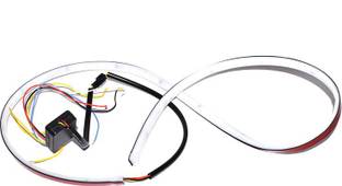 AuTO ADDiCT LED Ice Blue & Red DRL Brake With Side Turn Signal & Parking Indication Dicky, Trunk, Boot Strip Light AA89 Car Fancy Lights