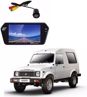 AUTOGARH Rear View 7 Inch Bluetooth Monitor & Camera with 1 YR Warranty For Gypsy Black LED