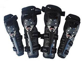 SCOYCO Premium Quality Knee & Elbow Guard (K11) Knee Guard, Elbow Guard L Black