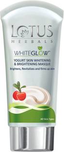 LOTUS HERBALS White Glow Yogurt Skin Whitening & Brightening Masque 80 g (Pack of 3)