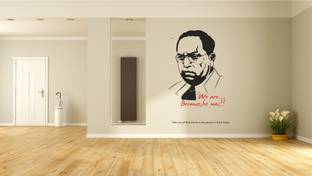 peacockirde 60 cm Legendary Ambedkar Self Adhesive Sticker