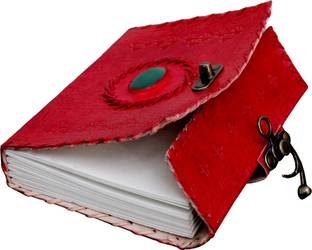 Craft Shop Handcrafted 100% Pure Leather A5 Diary Unruled 100 Pages