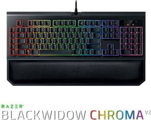 Razer BlackWidow Chroma V2 - Mechanical with Orange Switch Wired USB Standard Gaming Keyboard Compatible with Desktop, Laptop, Mac