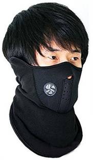 DEPON Black Bike Face Mask for Boys