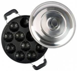 POOJA POOJA APPAM PATRA Paniarakkal with Lid 0.5 L capacity 23 cm diameter