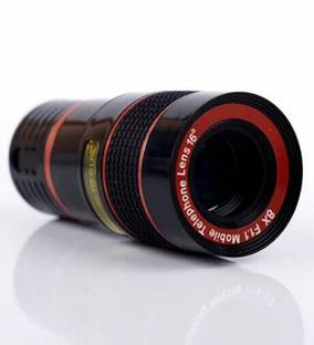 VibeX ™ Cell Phone Camera Zoom Lens Kit, 4 in 1 HD 12X Optical Telescope Zoom Lens with Universal Clip Mobile Phone Lens