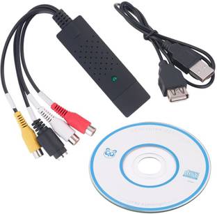Computer Cables USB 2.0 Video & Audio Capture Card with Composite RCA Input & USB Cable for TV/DVD/VHS Cable Length: 0.2m, Color: Black Computer Cables USB 2.0 Video & Audio Capture Card with Composite RCA Input & USB Cable for TV/DVD/VHS Cable Length: 0.2m, Color: Black