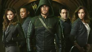 TV Show Arrow Stephen Amell Green Arrow David Ramsey John Diggle Kat... POSTER PRINT ON 36X24 INCHES Photographic Paper