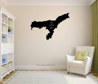 peacockirde 60 cm Assam There is no place like home Self Adhesive Sticker