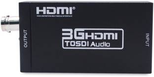 microware HDMI to SDI Converter Adapter HDMI SDI Adapter SDI/HD-SDI/3G-SDI Adapter Support 1080P for Camera Home Theater (HDMI to SDI) Media Streaming Device