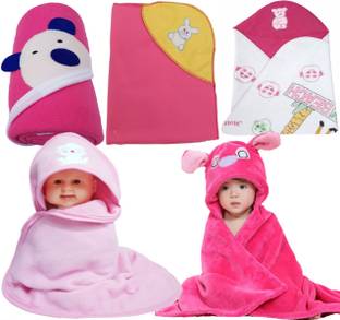 BRANDONN Abstract Single Hooded Baby Blanket for  Mild Winter