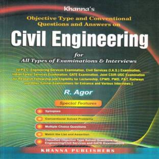 Objective Type And Conventional Questions And Answers On Civil Engineering (English, Paperback, R Agor)