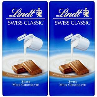 LINDT Swiss Classic Milk Chocolate 100Gm (Pack Of 2) Bars