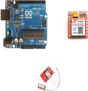 TechWiz Uno R3 + SIM800L GPRS GSM Module + GPS Module NEO-6M GY-NEO6MV2 Educational Electronic Hobby Kit