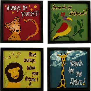 Indianara Kids room decor Motivational quote Digital Reprint 8.7 inch x 8.7 inch Painting