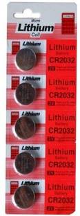 Lithium 5 Pcs - 100% Original CR2032 3V Lithiunn Button Coin Cell Battery ECR2032 CMOS Electronics Calculator Watch Remotes Camera Laptop Computer Motherboard  Camera Battery Charger