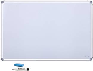 COGNANT Non Magnetic 1.5 foot * 1 foot White Board Whiteboards and Duster Combos