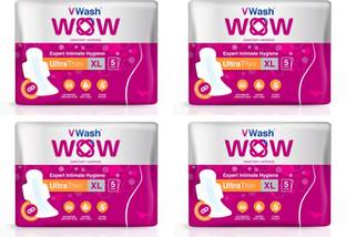VWash Wow Sanitary Napkin Ultra Thin XL 5 Pads Sanitary Pad