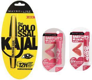 MAYBELLINE NEW YORK Colossal Kajal With Coral Flush SPF 16 Lip Balm