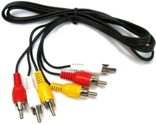 FOX MICRO RCA Audio Video Cable 10 m RCA Cable Audio cable 30FT/10M M/Audio/Video Cable Gold Plated - Audio Video RCA Stereo Cable 30FT-(COLOR MAY VERY)