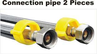 DRIZZLE 18 Inch Heavy Duty Connection Pipe - 2 Pieces Faucet Set