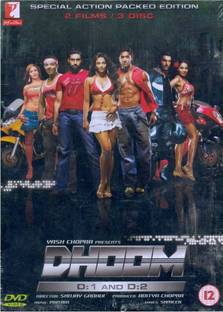 DHOOM 1 AND 2 DVD