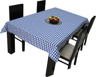 AIRWILL Self Design 4 Seater Table Cover