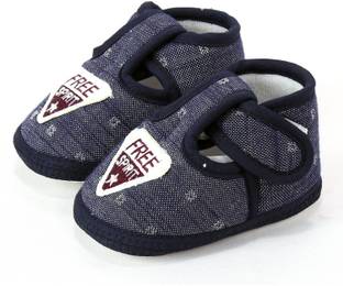 VLS LIFESTYLE (0-12 M) Denim SQUARE PRINT Booties