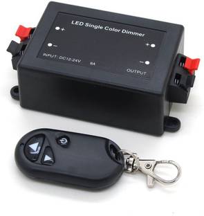 TRP Traders Wireless Remote LED Light Dimmer Controller 12V-24V DC 96W Adjust Brightness 8 A Step Dimmer