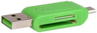 Apro Multi usable OTG Micro SD+TF Card Reader (Multicolor) Card Reader