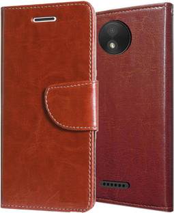 Mehsoos Flip Cover for Motorola Moto C Plus