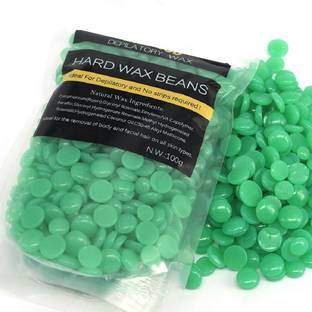 BORN PRETTY Green Tea Depilatory WAX Hair Removal Hard Wax Beans Women Bikini Brazilian Wax Armpit Paperless Hair Remover Heat Wax For Facial Body Wax Wax