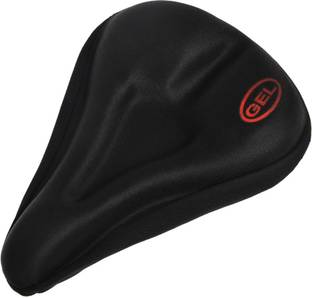 AlexVyan Soft Silicone Cushion Saddle Pad Black Bicycle Seat Cover Free Size Saddle