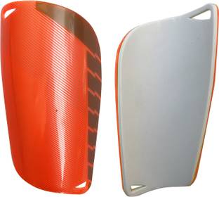 KOBO 6.5 inch Football Shin Guard (Orange/Silver) Football Shin Guard
