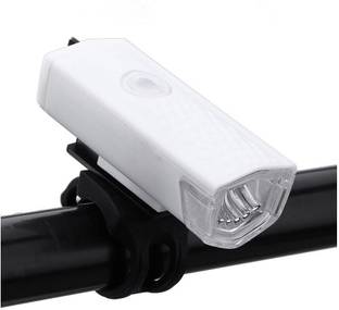 AVB New Waterproof 3 Lighting Mode USB Rechargeable Bike Bicycle Front Bright Light 300LM LED Lamp White Head Light Cycling Safety LED Front Light
