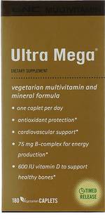 GNC Women's Ultra Mega Multivitamin - Veg Multivitamin, Timed Release Formula