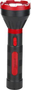 DOCOSS Red Rechargeable Led Torch Light Ultra Bright Rechargable 5w Laser Long Range Light Flashlight Torch